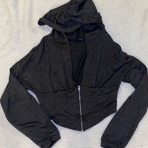 CROP ZIP UP